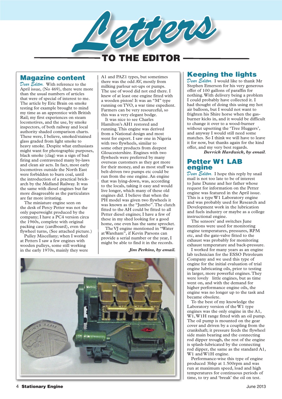 Stationary Engine Preview Pages