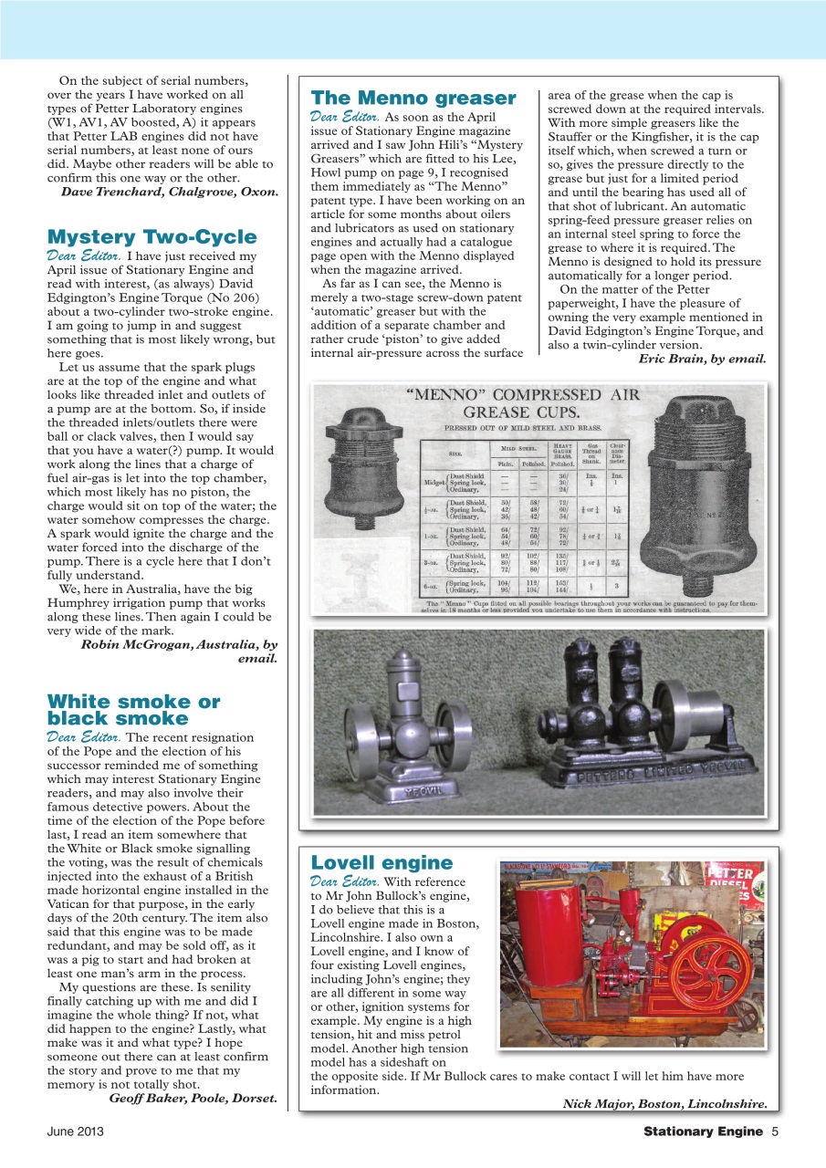 Stationary Engine Preview Pages