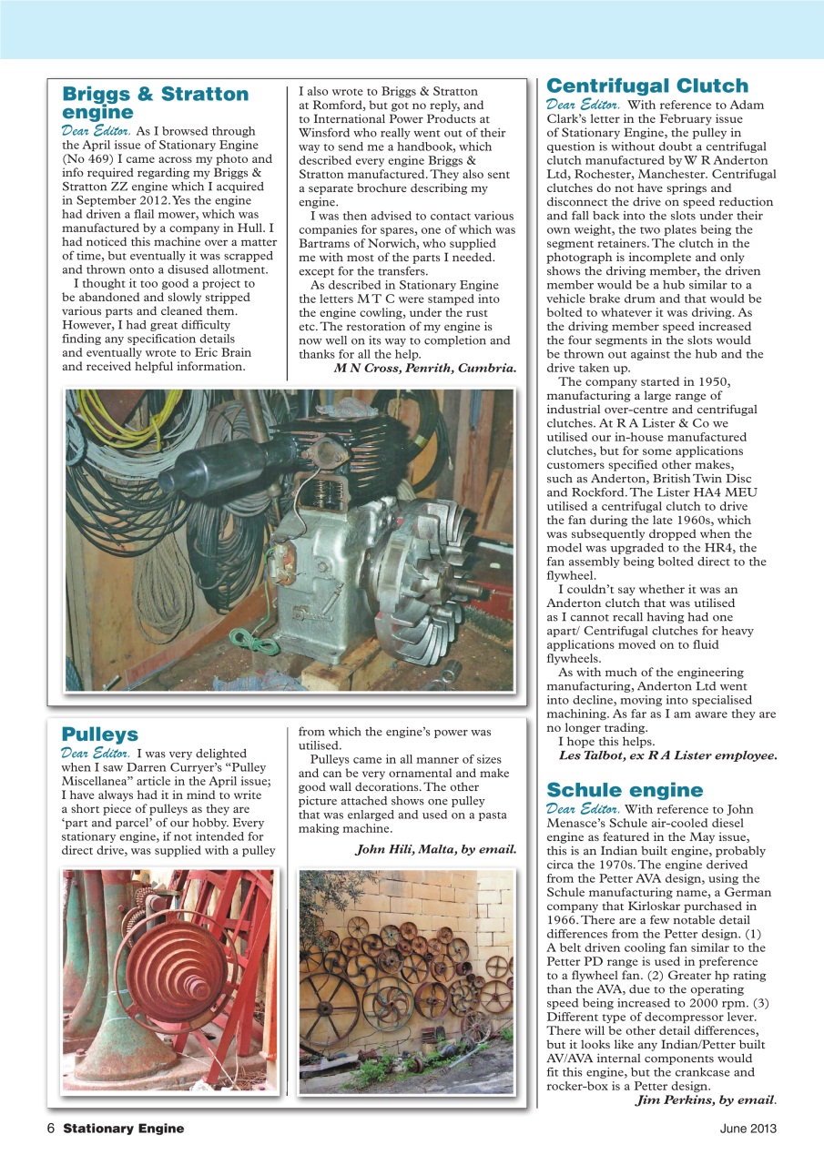 Stationary Engine Preview Pages
