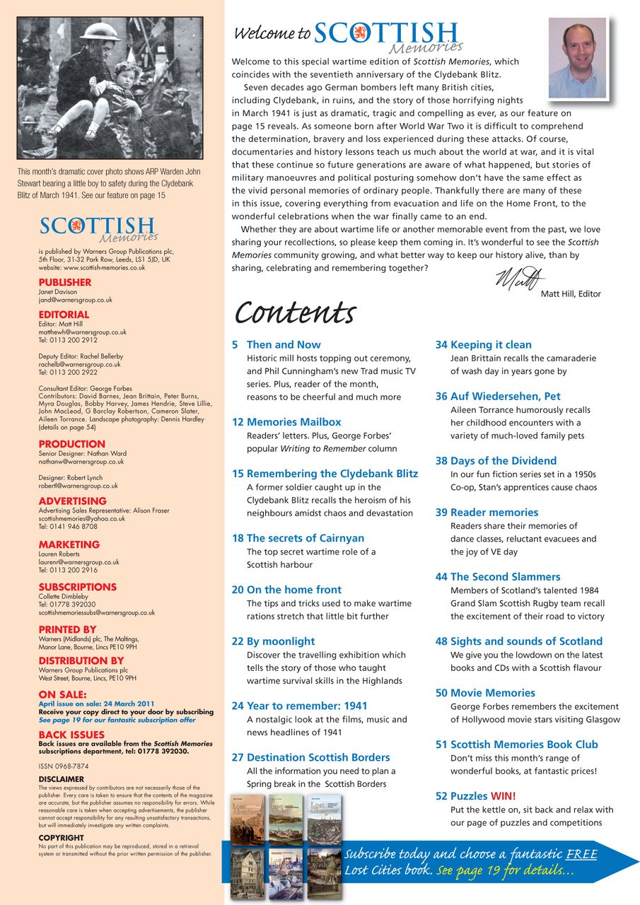 Scottish Memories Preview Pages