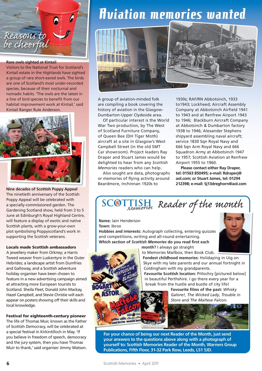 Scottish Memories Preview Pages