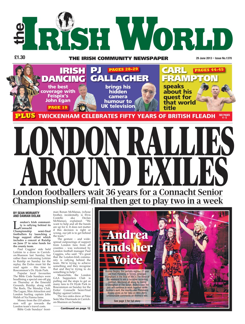 Irish World Preview Pages