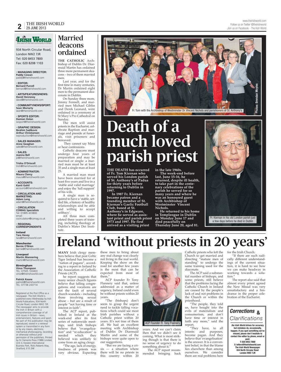 Irish World Preview Pages