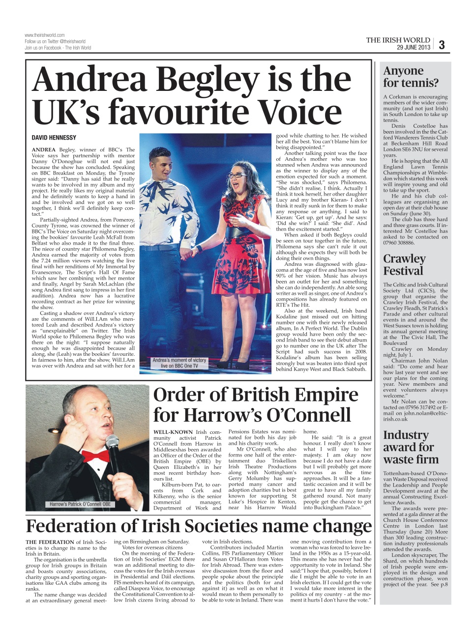 Irish World Preview Pages