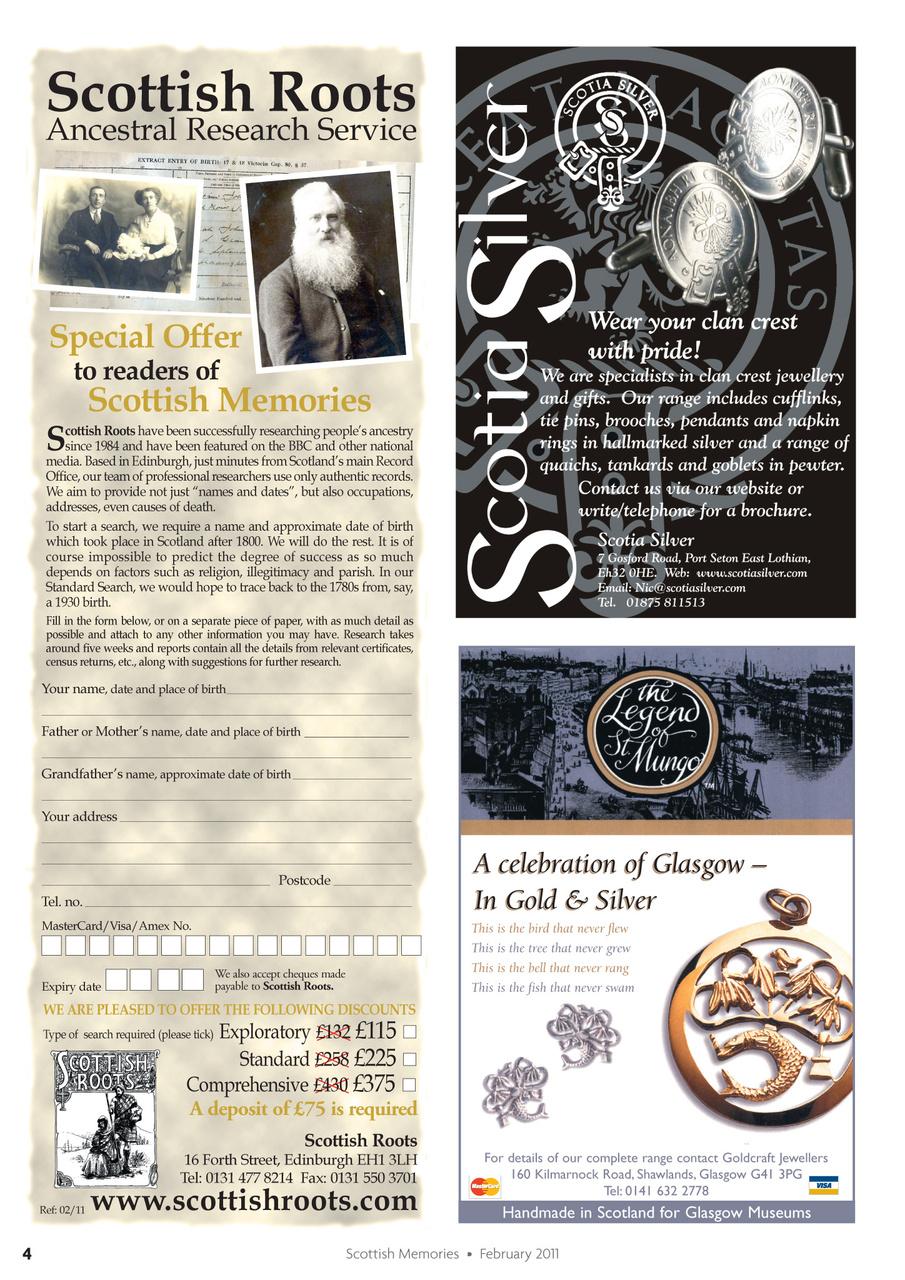 Scottish Memories Preview Pages