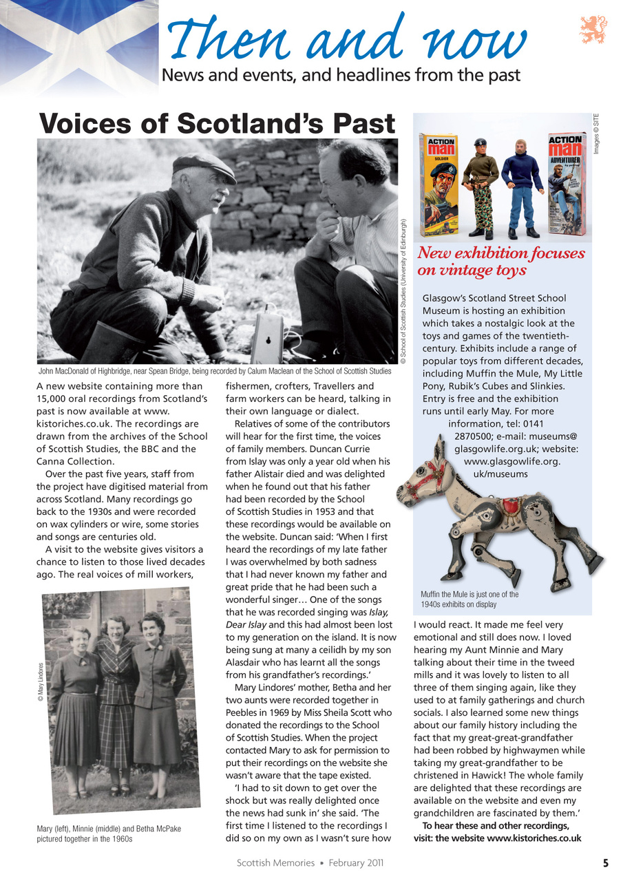 Scottish Memories Preview Pages