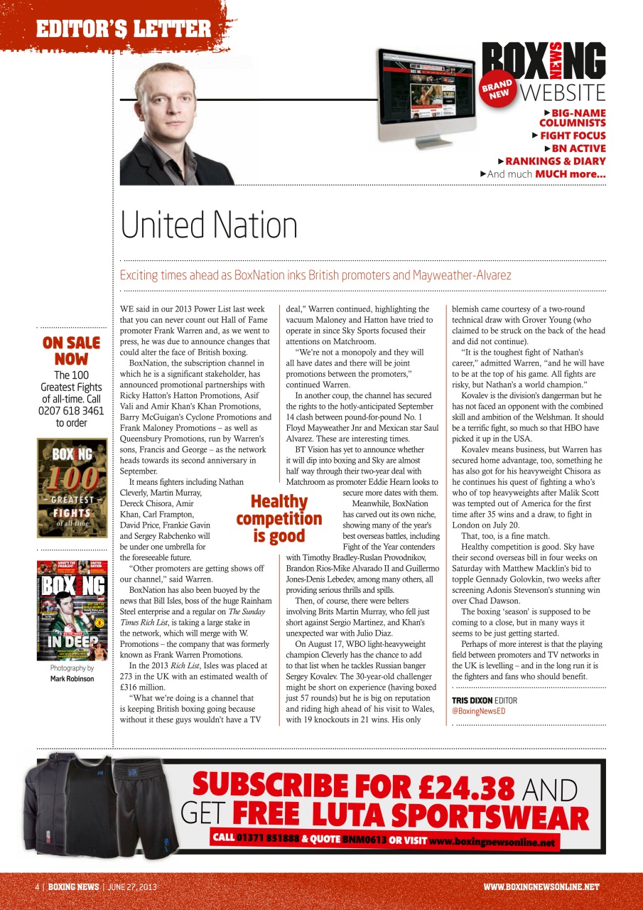 Boxing News Preview Pages