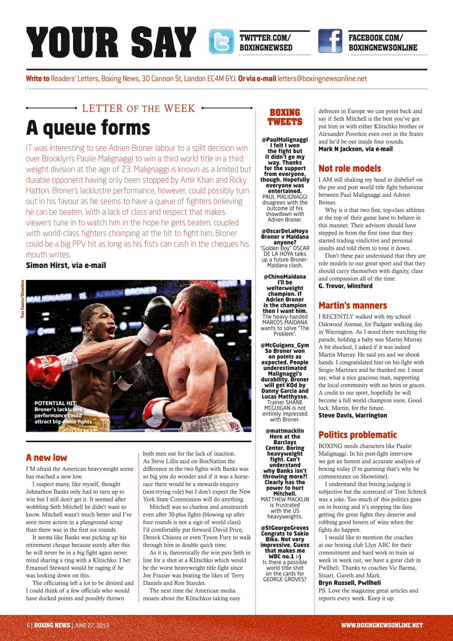 Boxing News Preview Pages