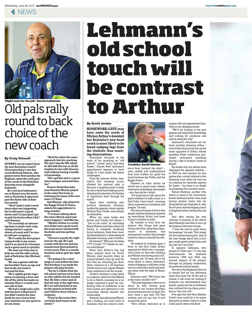 The Cricket Paper Preview Pages
