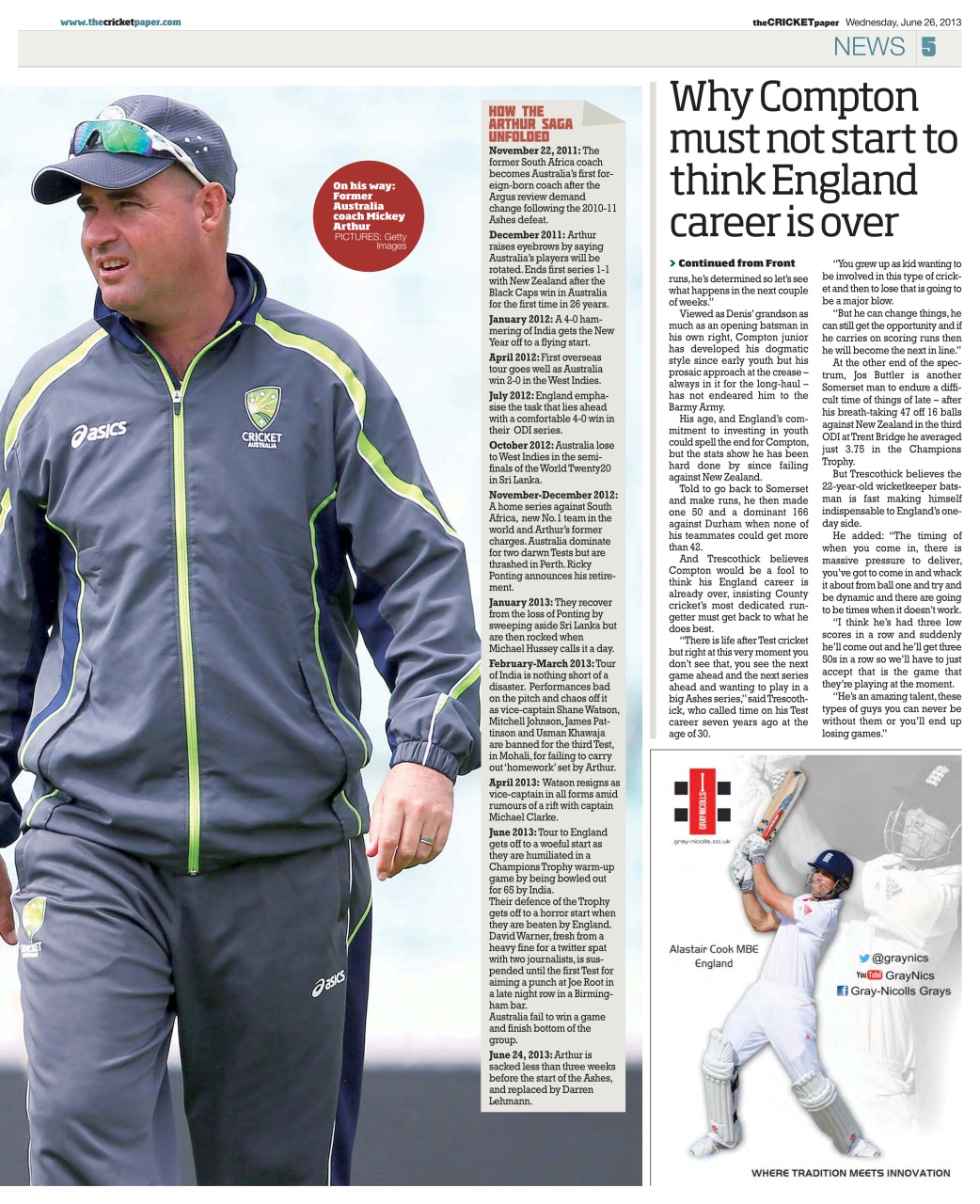 The Cricket Paper Preview Pages