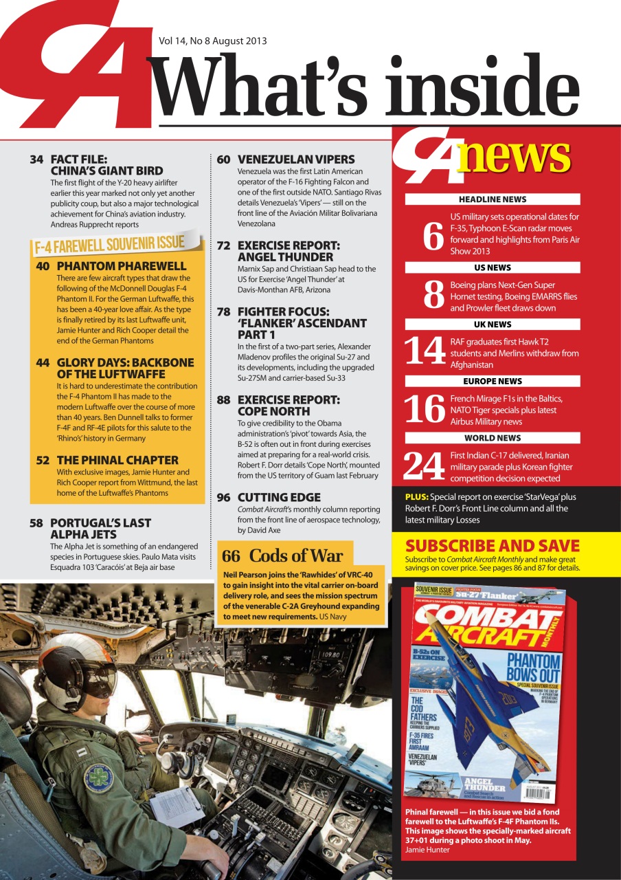 Combat Aircraft Journal Preview Pages