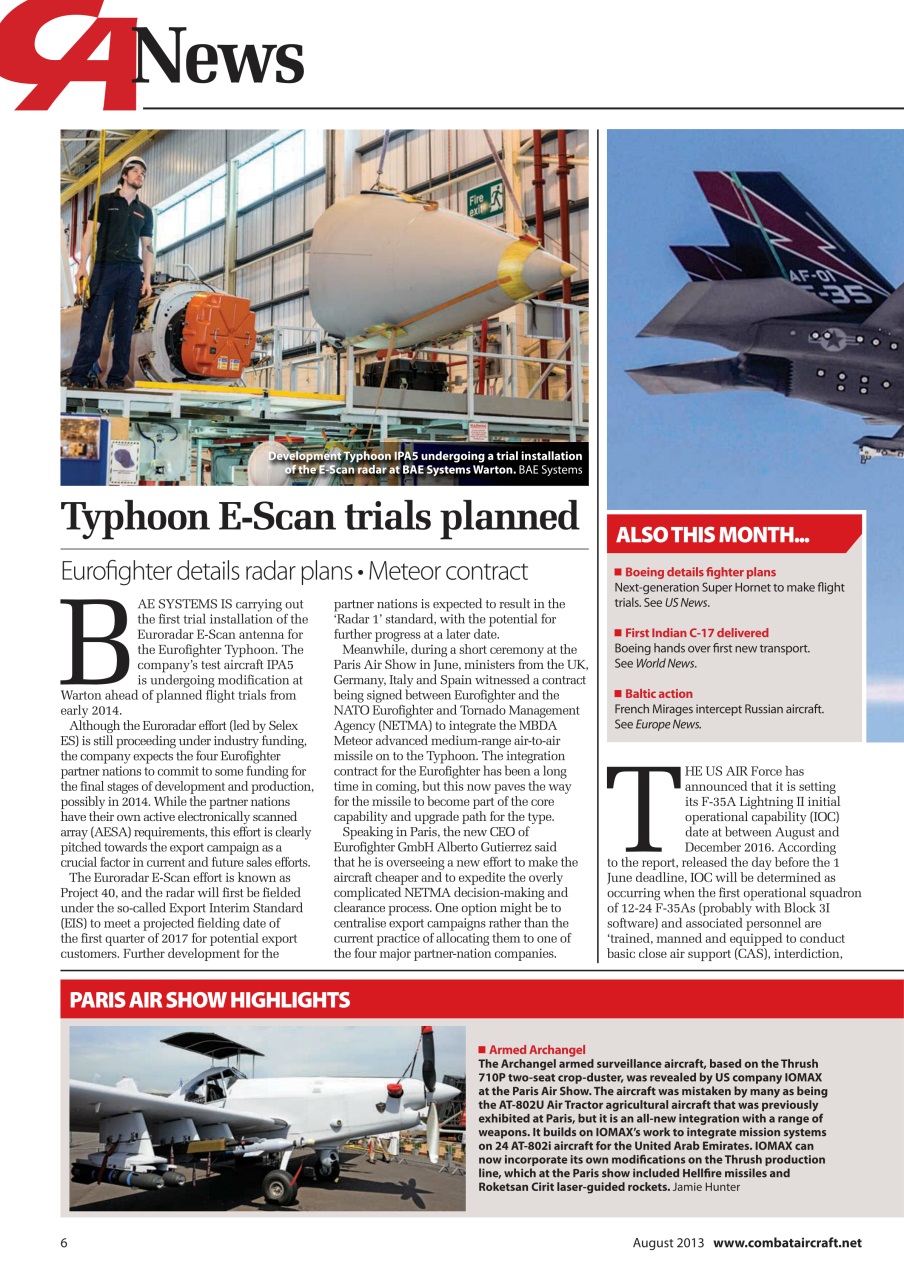 Combat Aircraft Journal Preview Pages