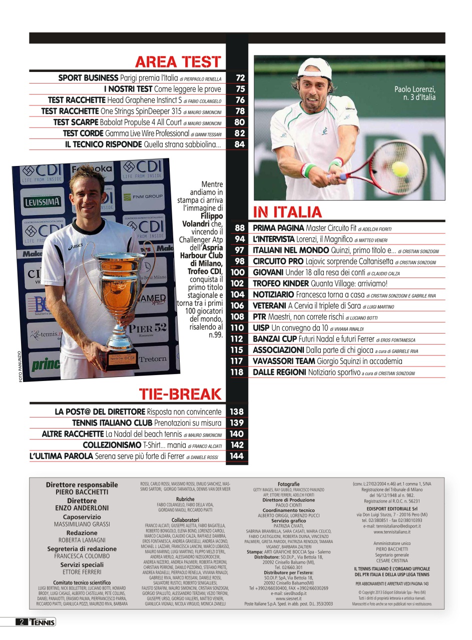 Il Tennis Italiano Preview Pages