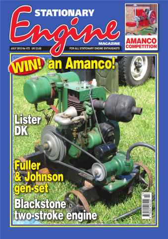 Stationary Engine issue Stationary Engine July 2013