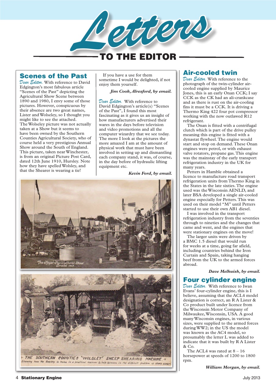 Stationary Engine Preview Pages