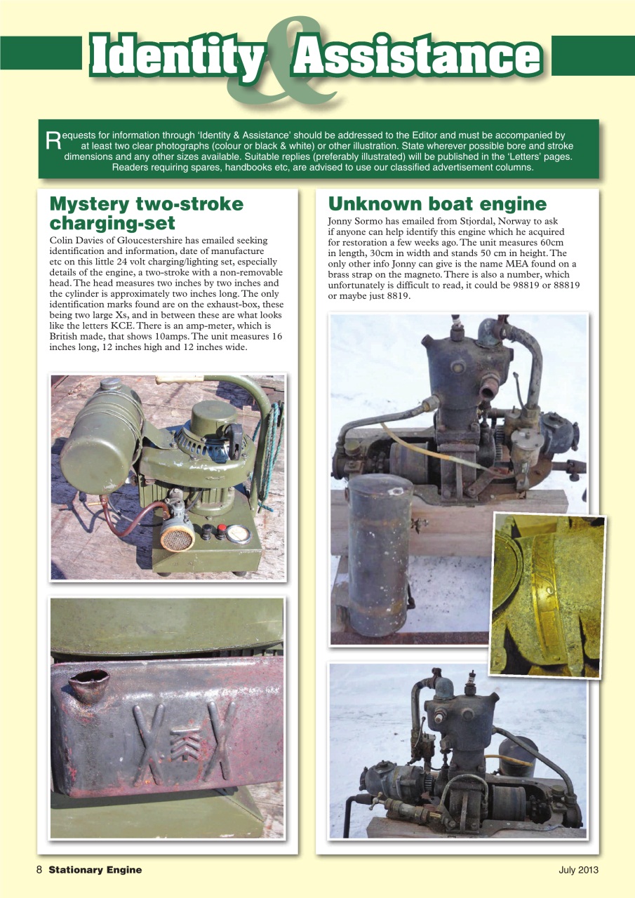 Stationary Engine Preview Pages