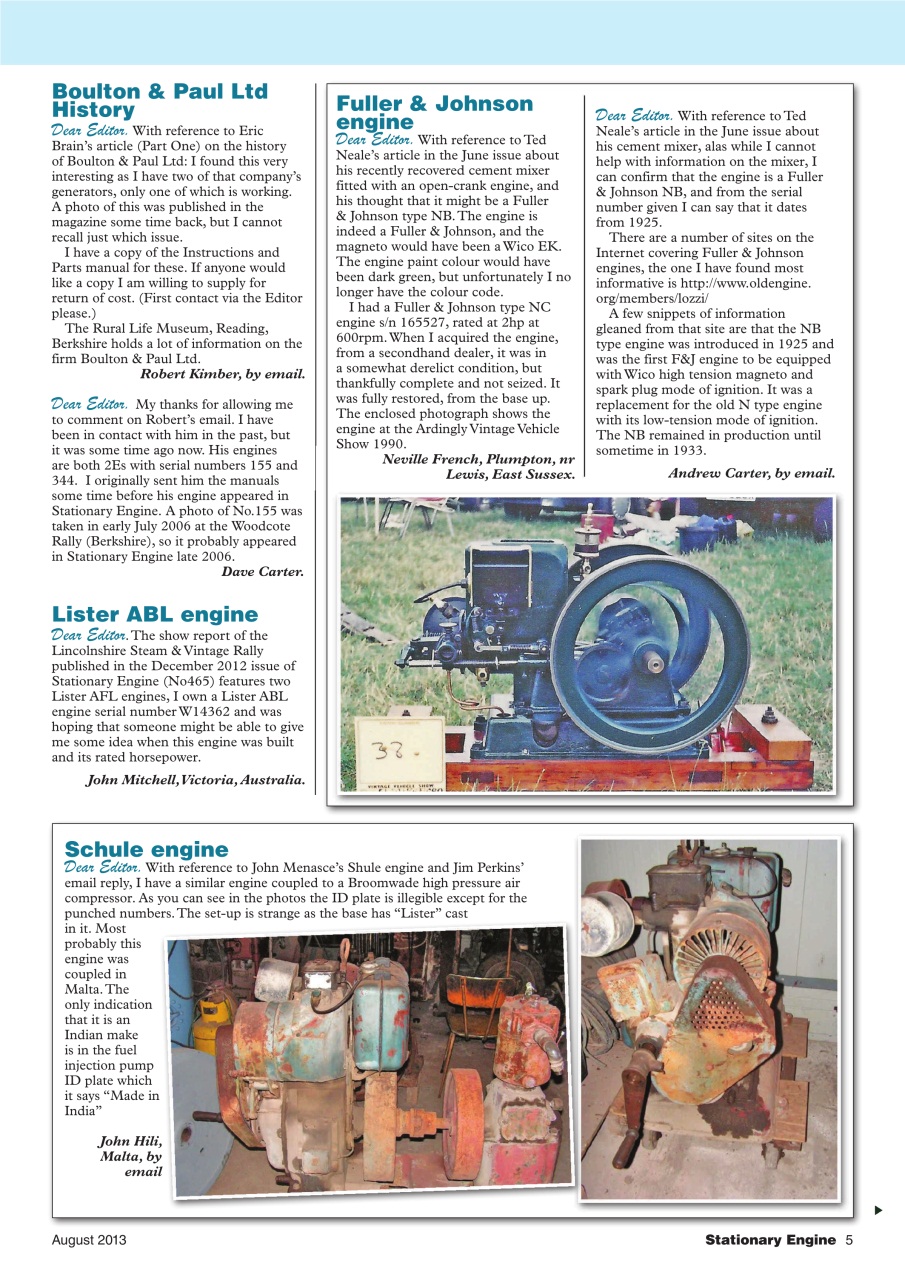 Stationary Engine Preview Pages