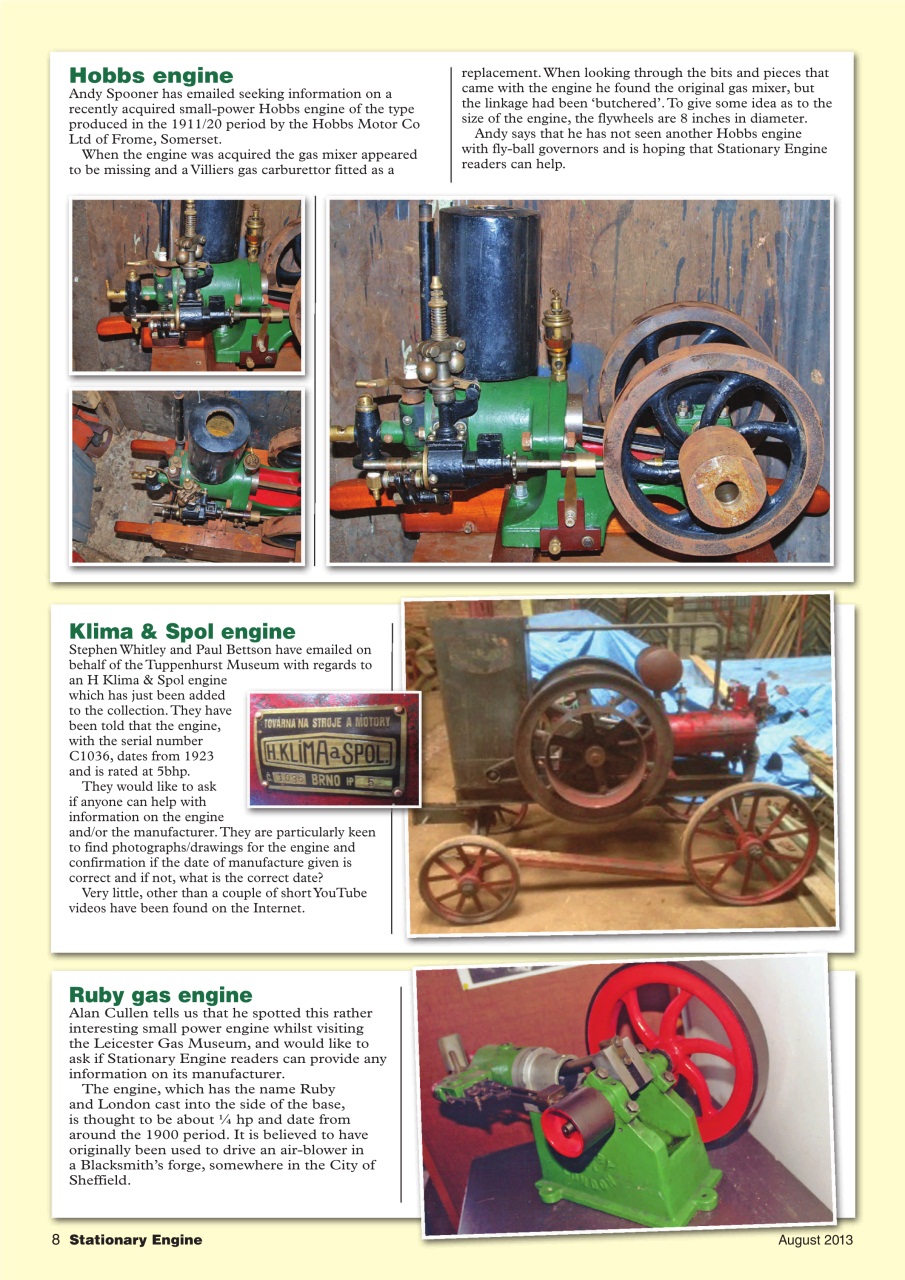 Stationary Engine Preview Pages