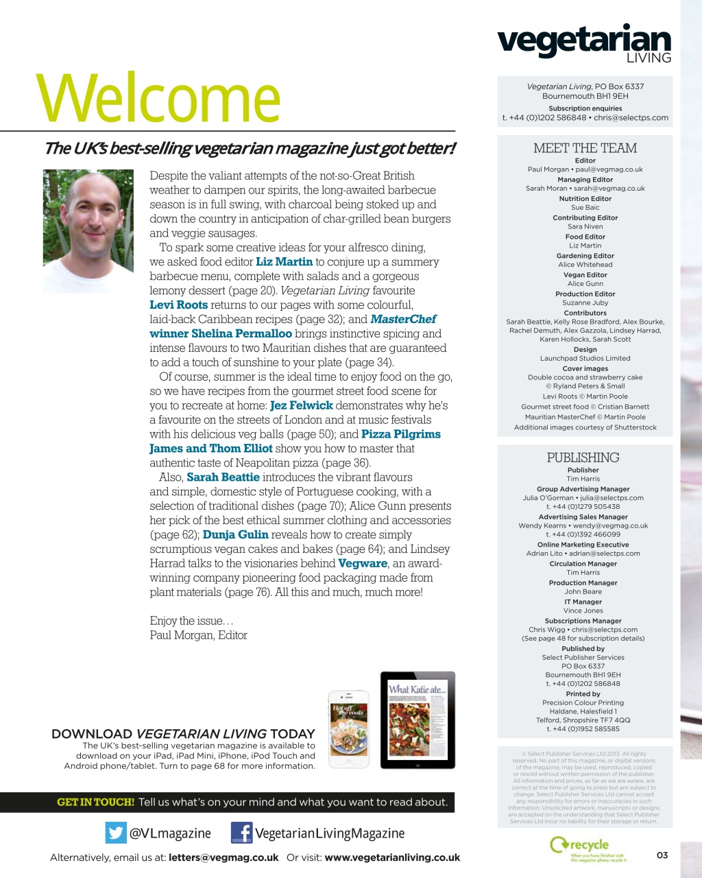 Vegetarian Living Preview Pages