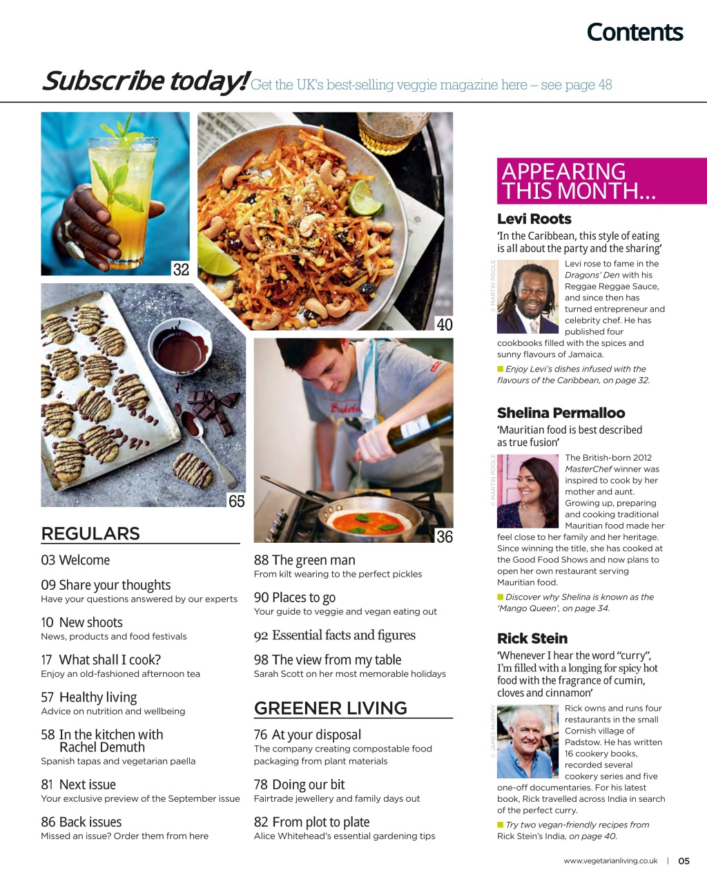 Vegetarian Living Preview Pages