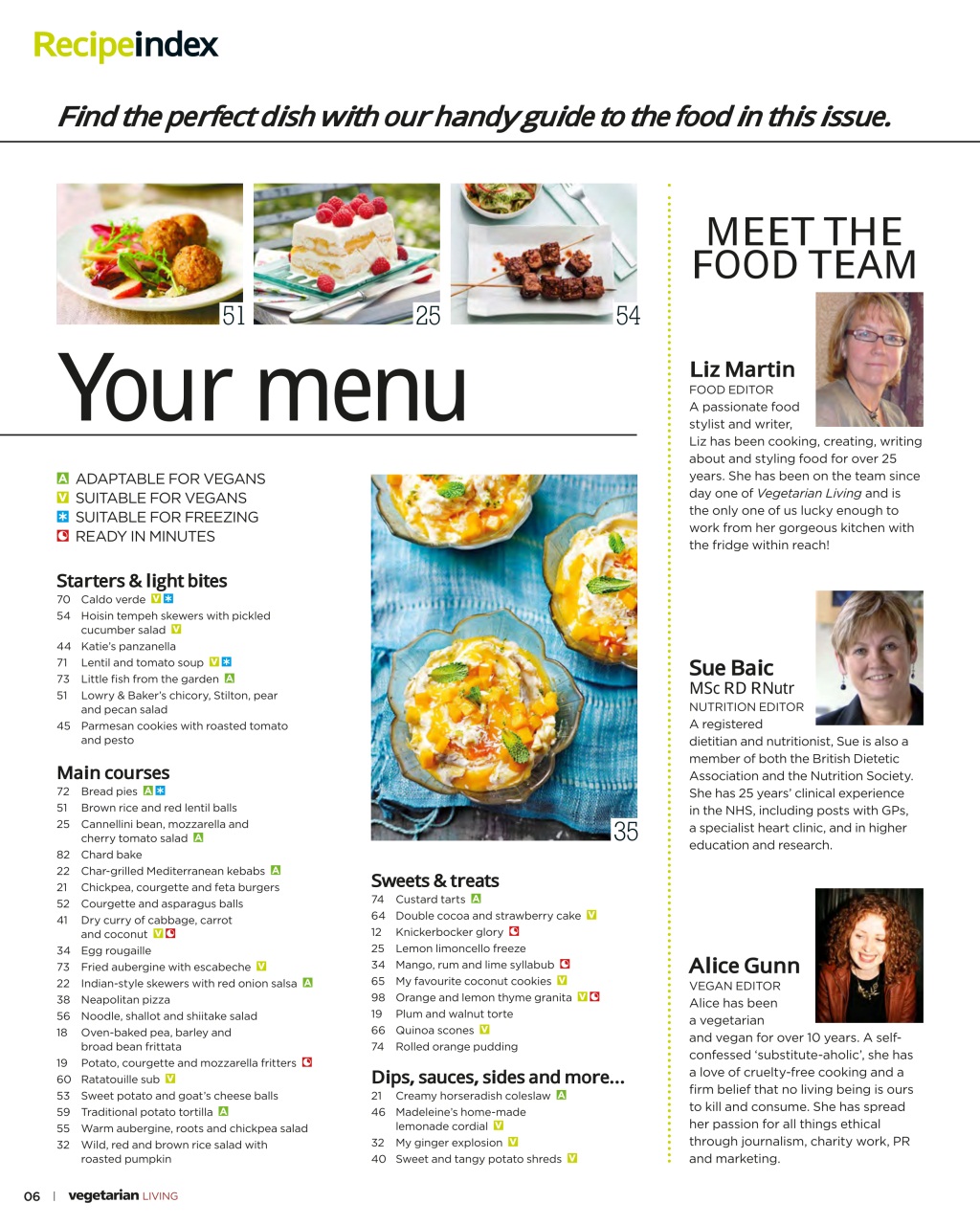 Vegetarian Living Preview Pages
