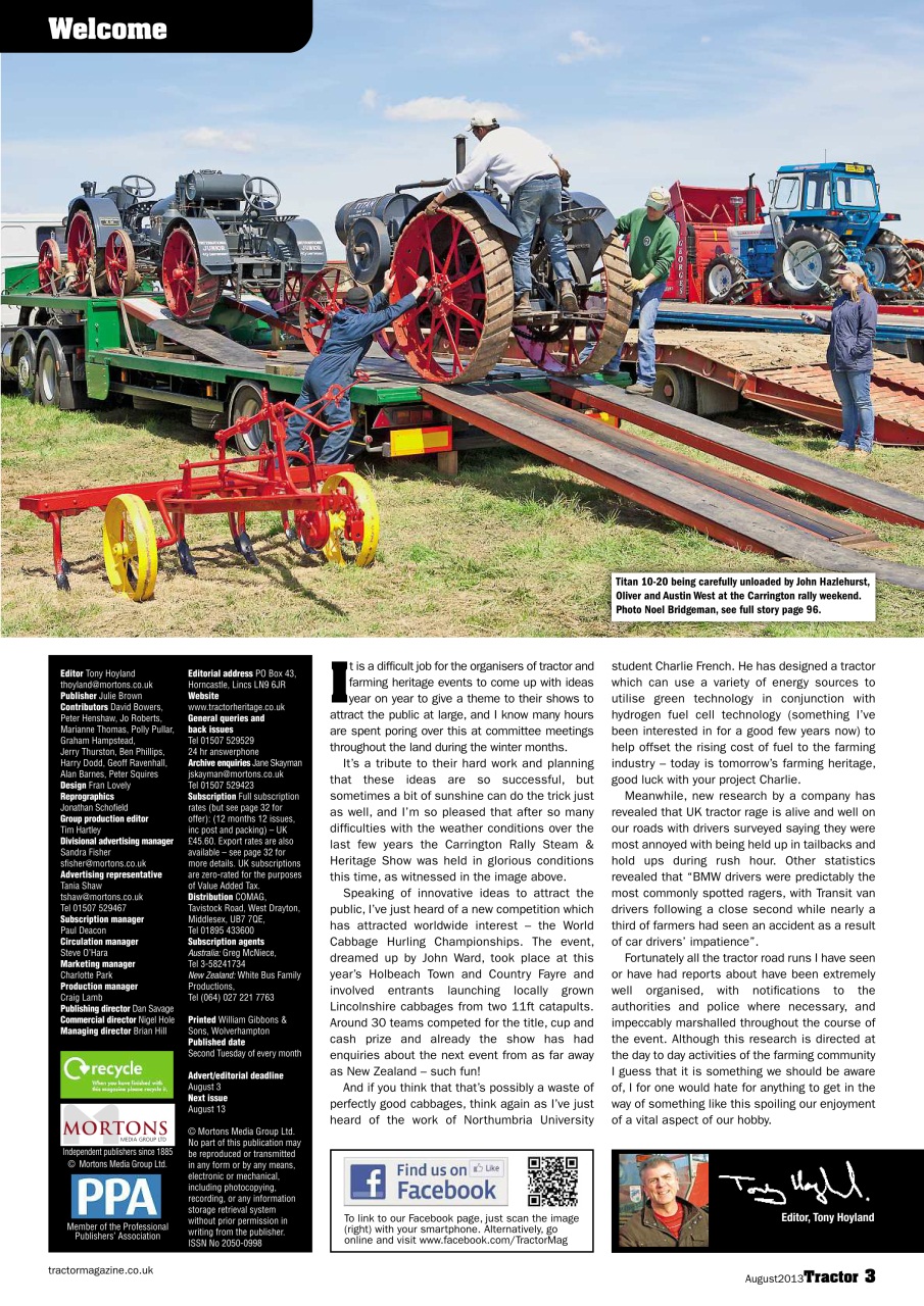 Tractor & Farming Heritage Magazine Preview Pages