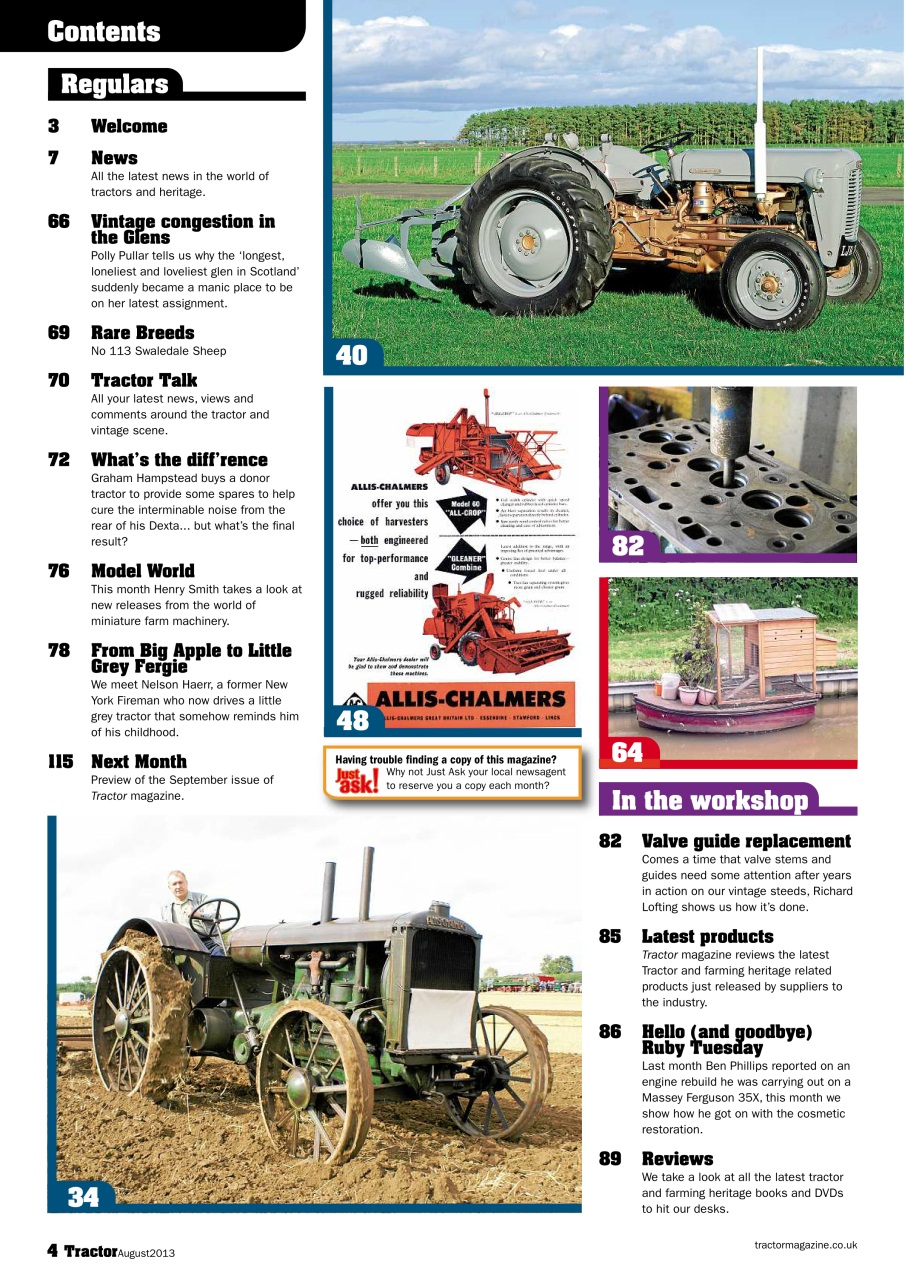 Tractor & Farming Heritage Magazine Preview Pages
