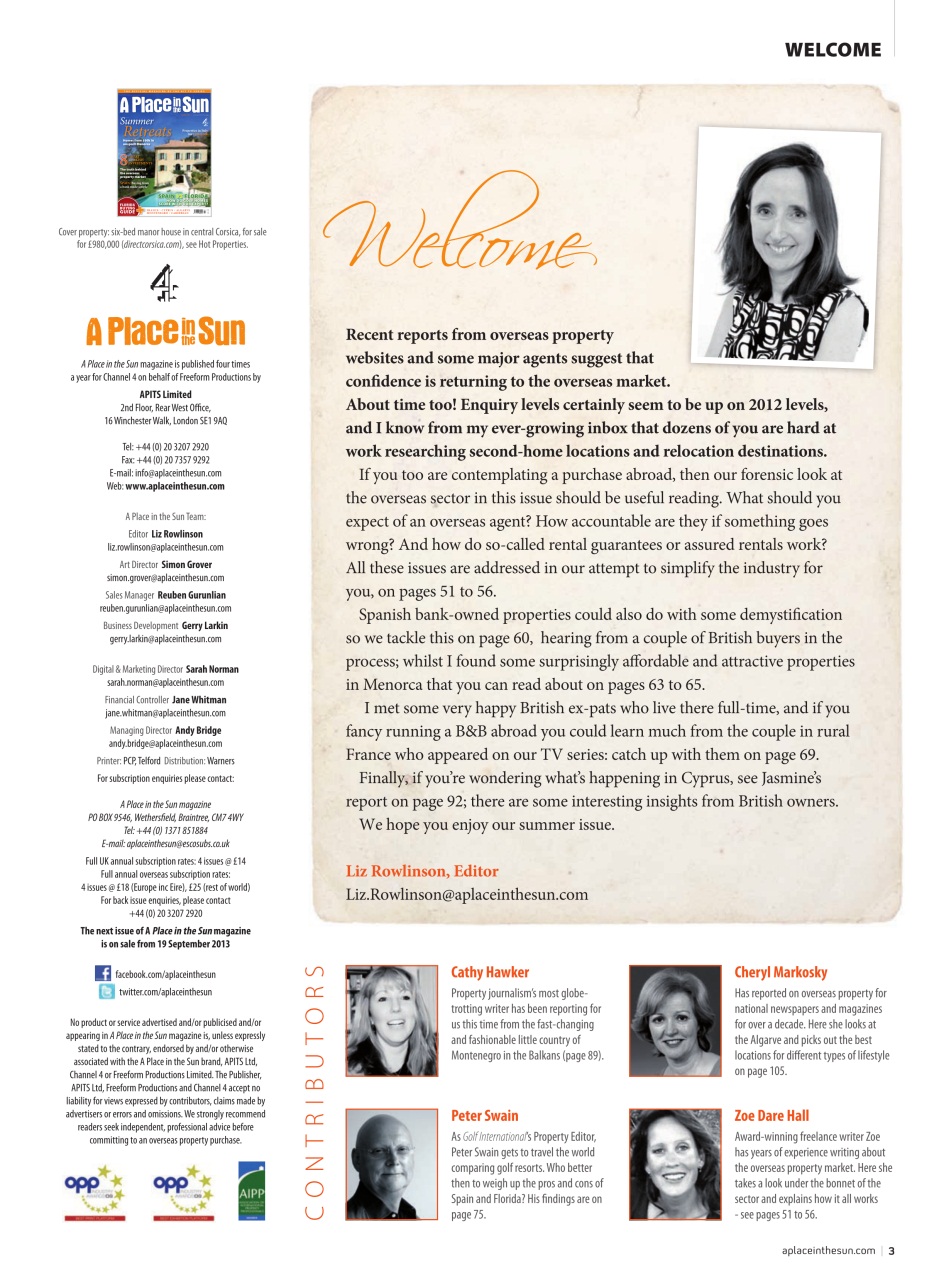 A Place in the Sun Magazine Preview Pages