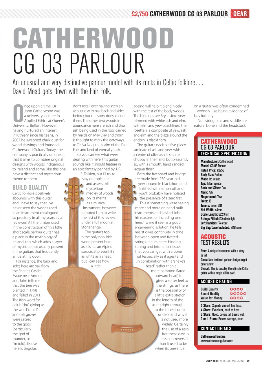 Acoustic Preview Pages