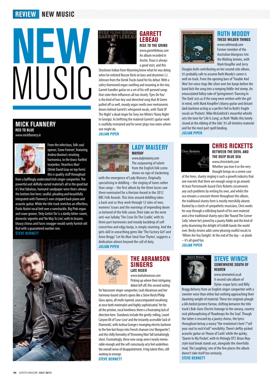 Acoustic Preview Pages