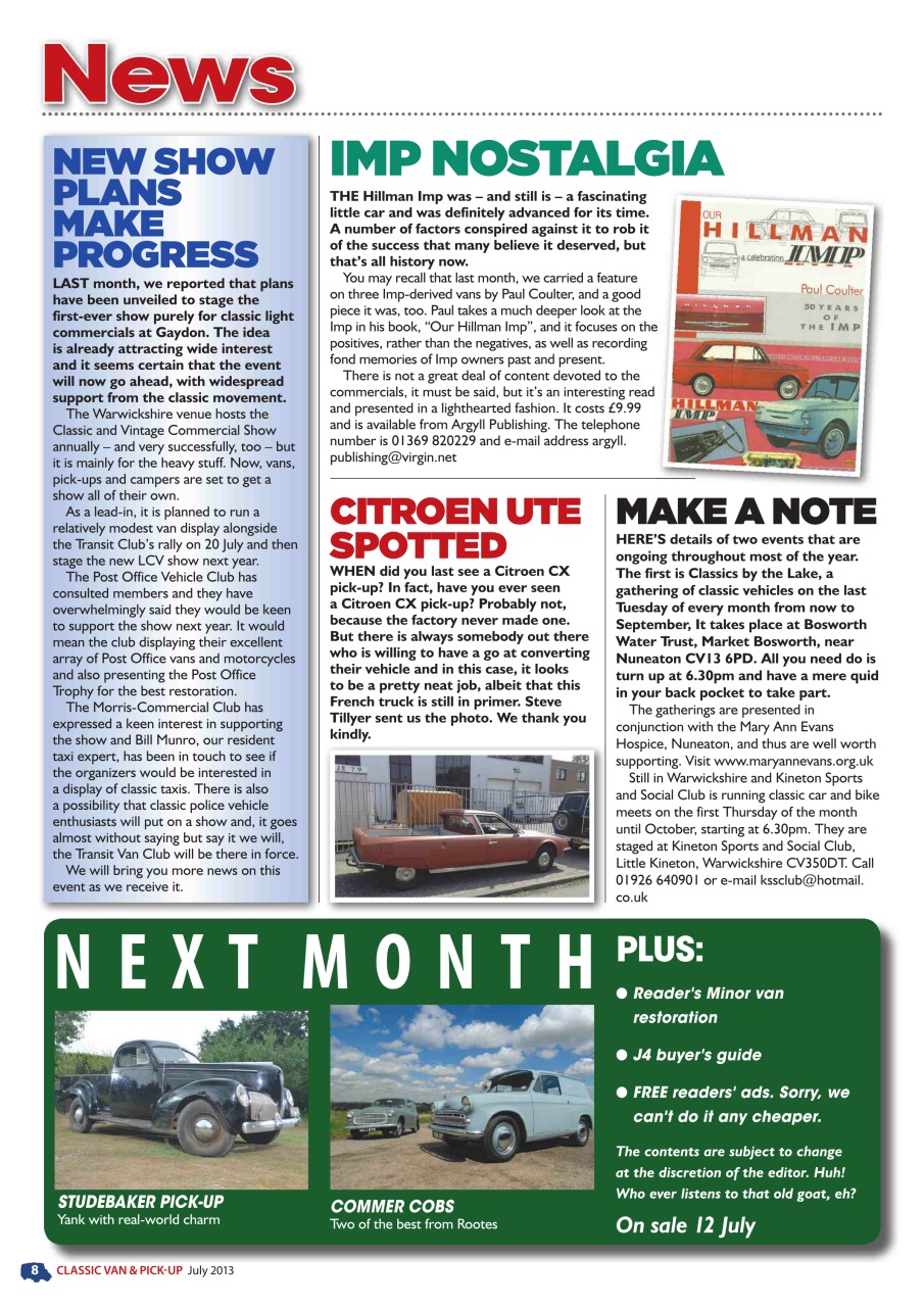 Classic Van & Pick-up Preview Pages