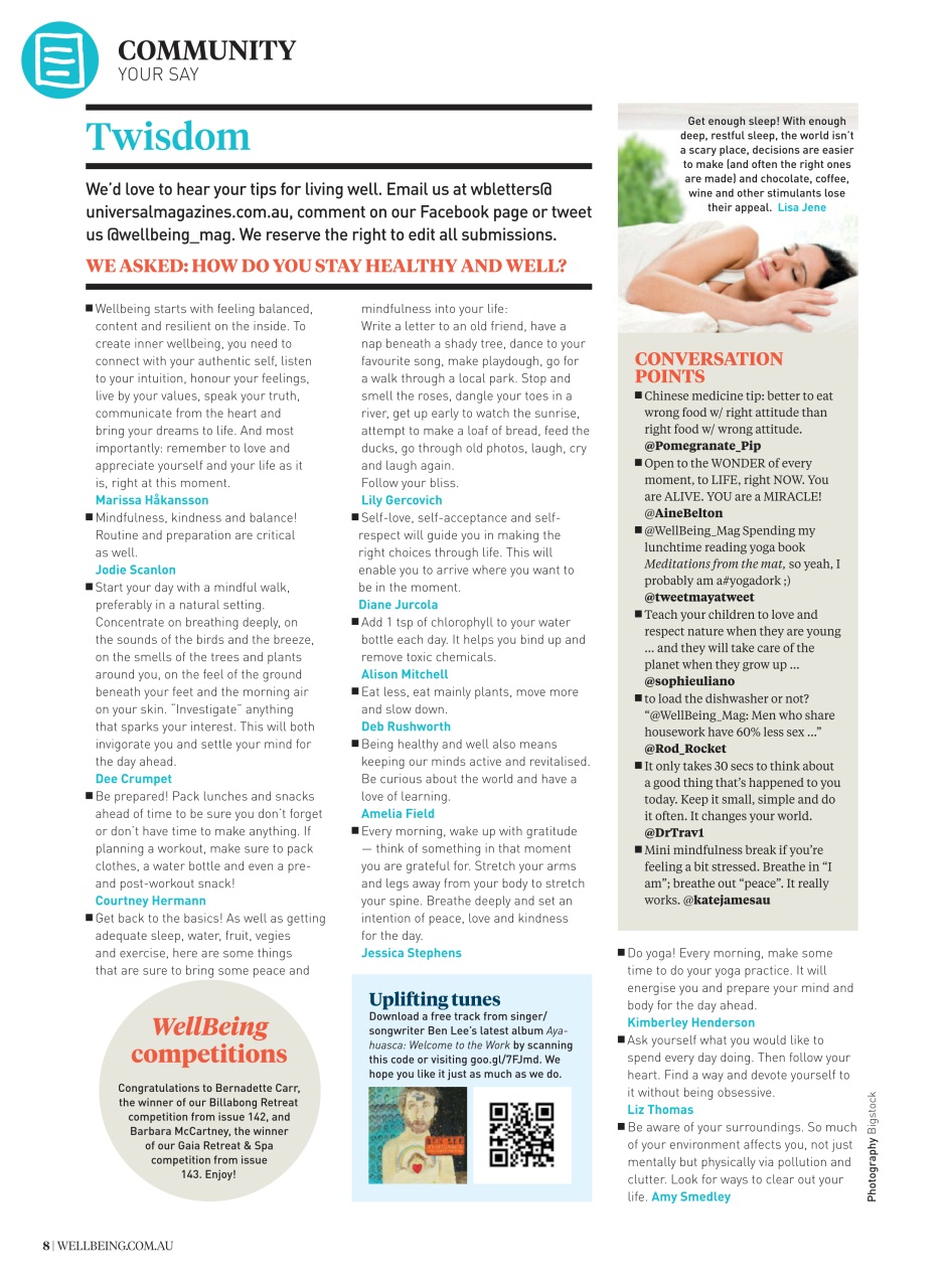 WellBeing Preview Pages