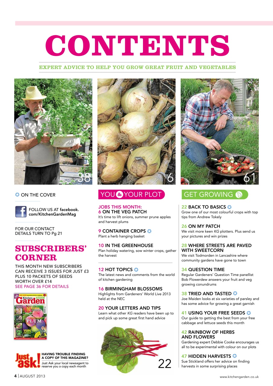 Kitchen Garden Magazine Preview Pages