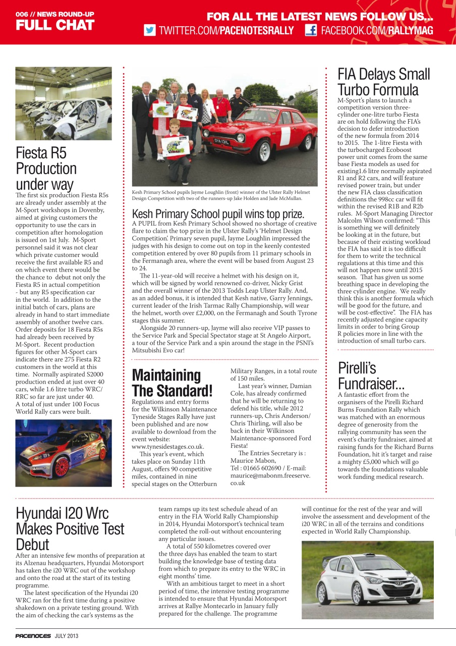 Pacenotes Rally magazine Preview Pages