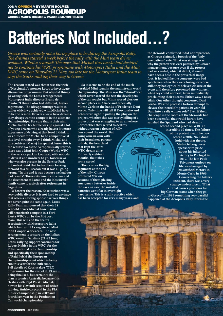 Pacenotes Rally magazine Preview Pages