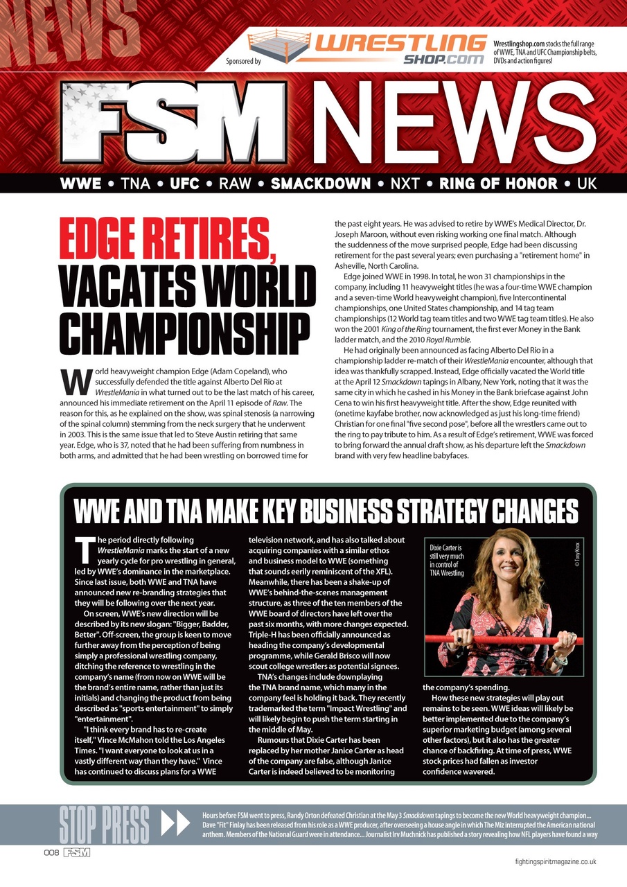 Wrestletalk Magazine Preview Pages