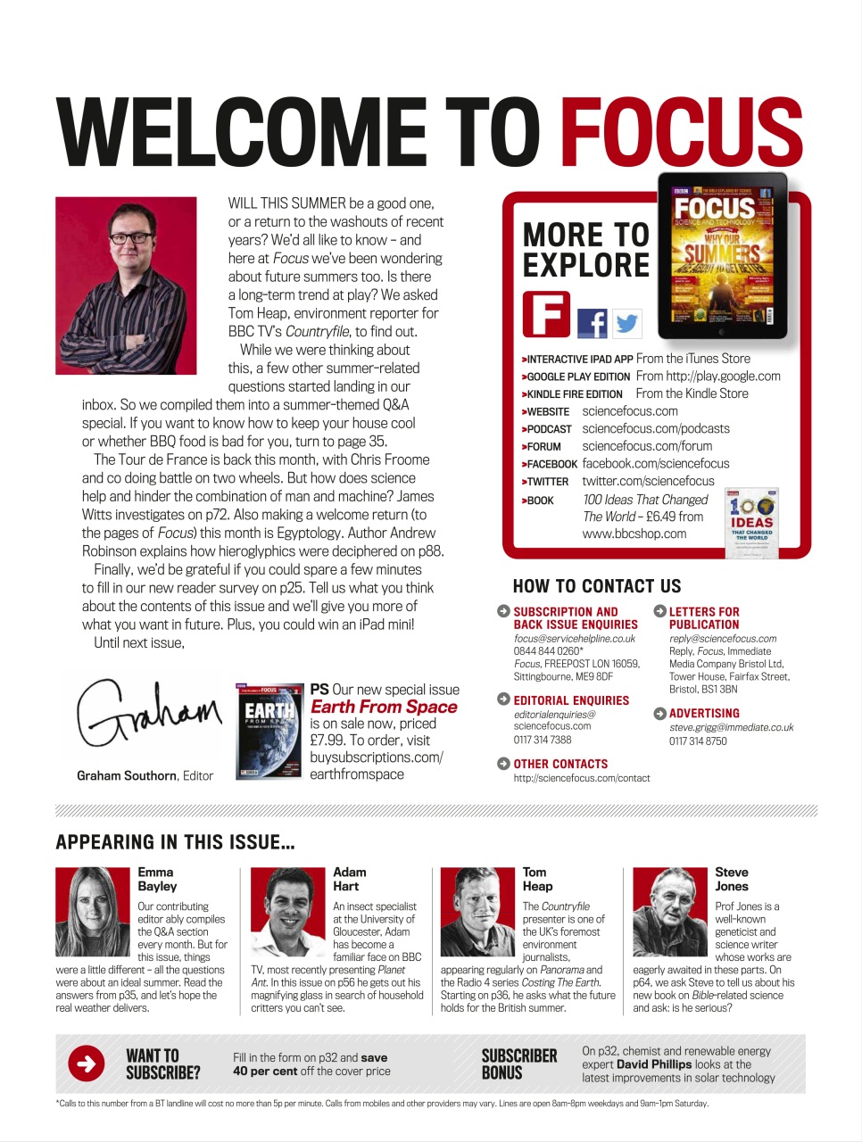 BBC Science Focus Magazine Preview Pages