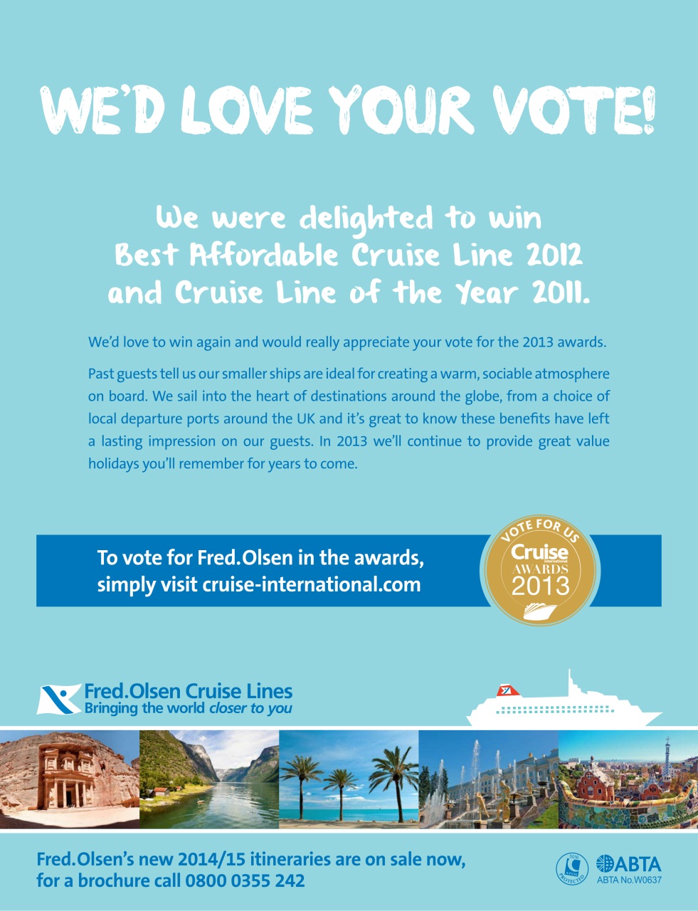 Cruise & Travel Preview Pages