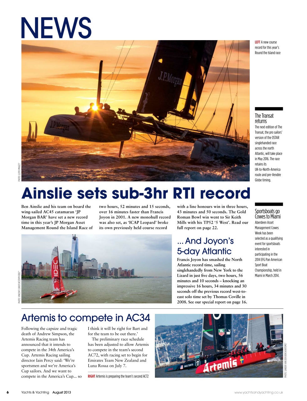 Yachts & Yachting Preview Pages