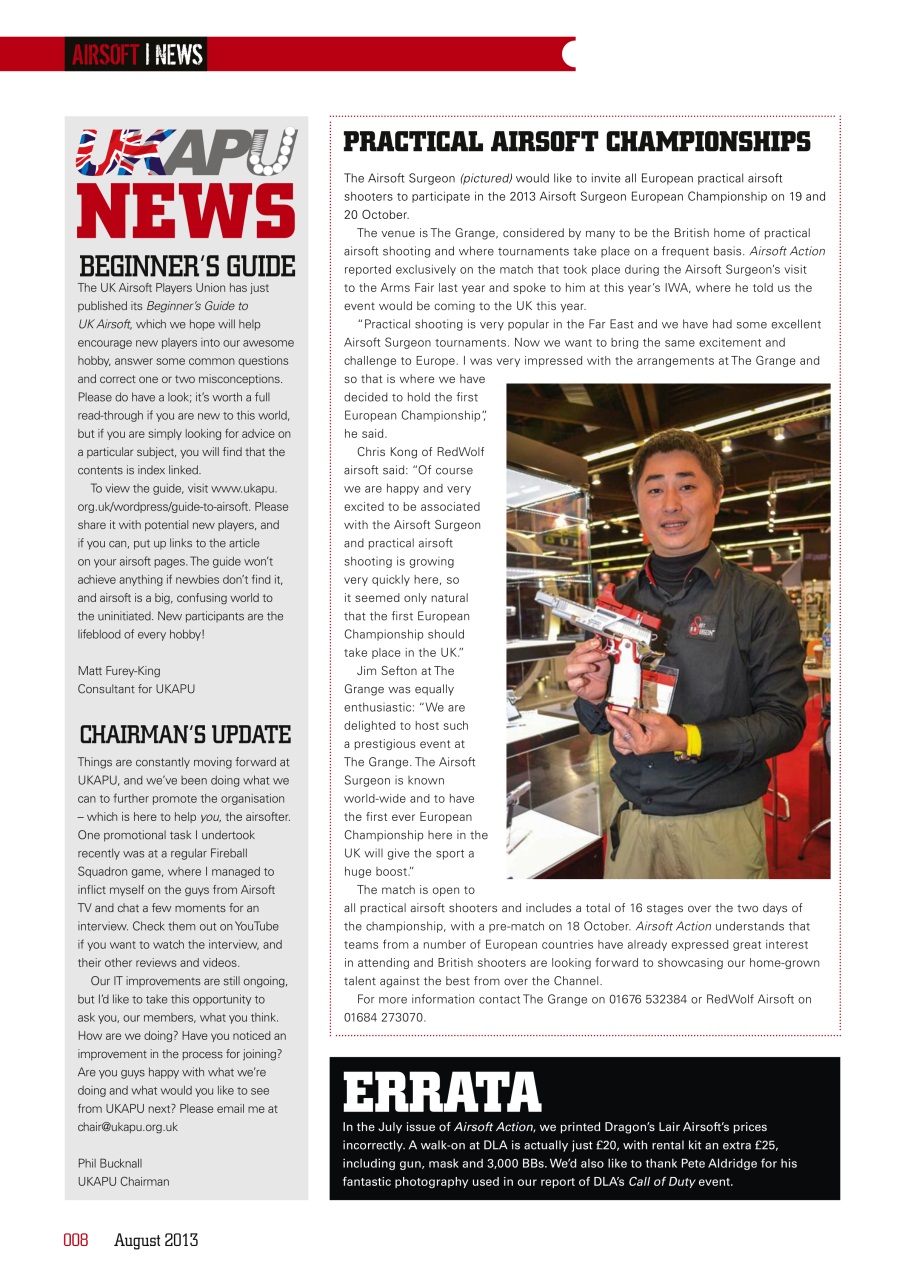Airsoft Action Preview Pages