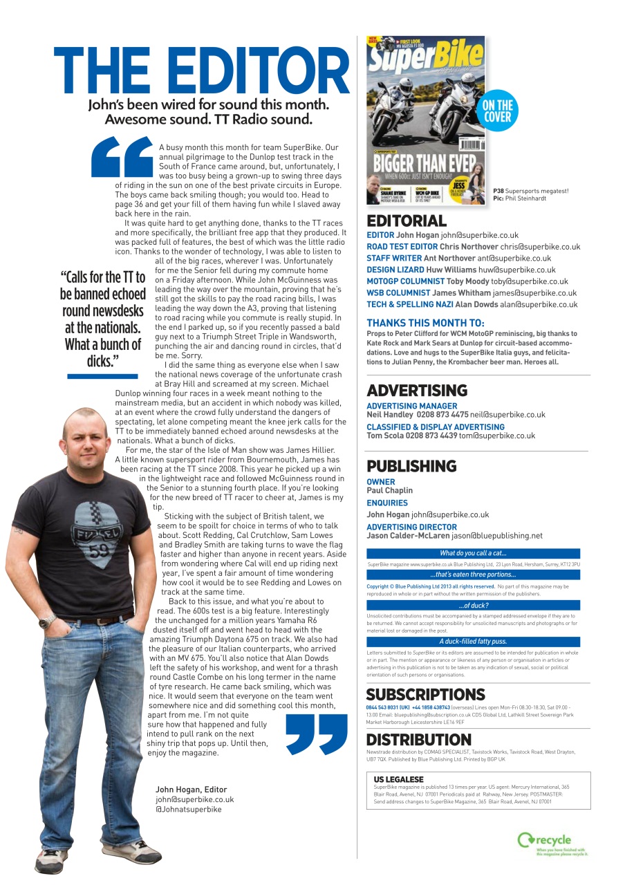 Superbike Magazine Preview Pages