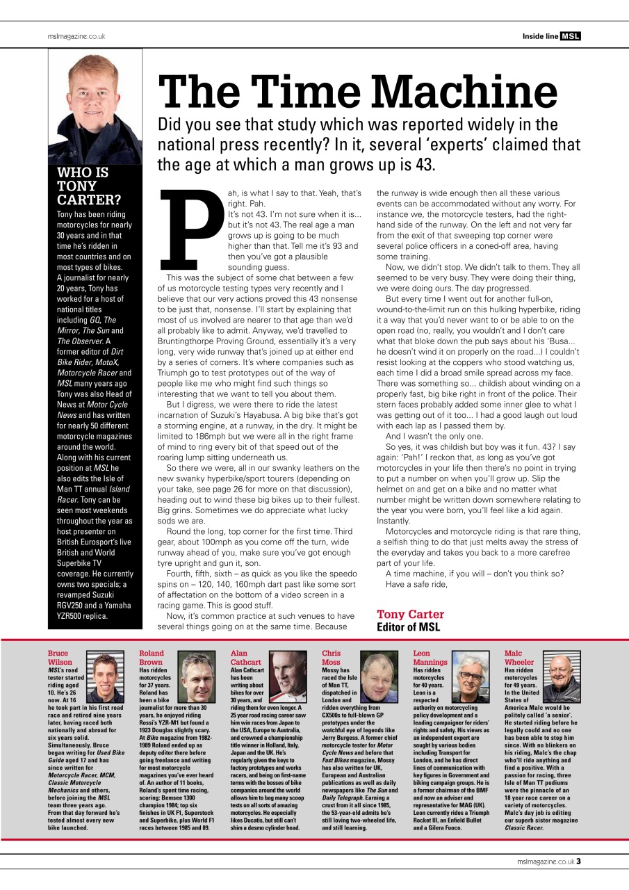 Motorcycle Sport & Leisure Preview Pages