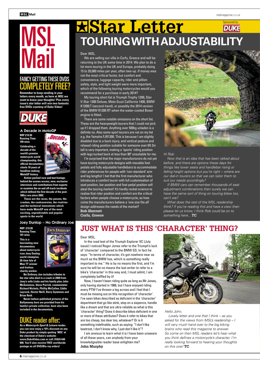 Motorcycle Sport & Leisure Preview Pages