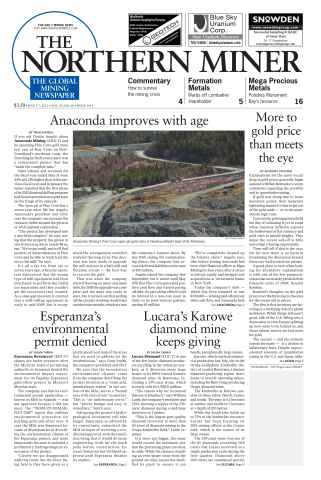 The Northern Miner issue Vol. 99 No. 20