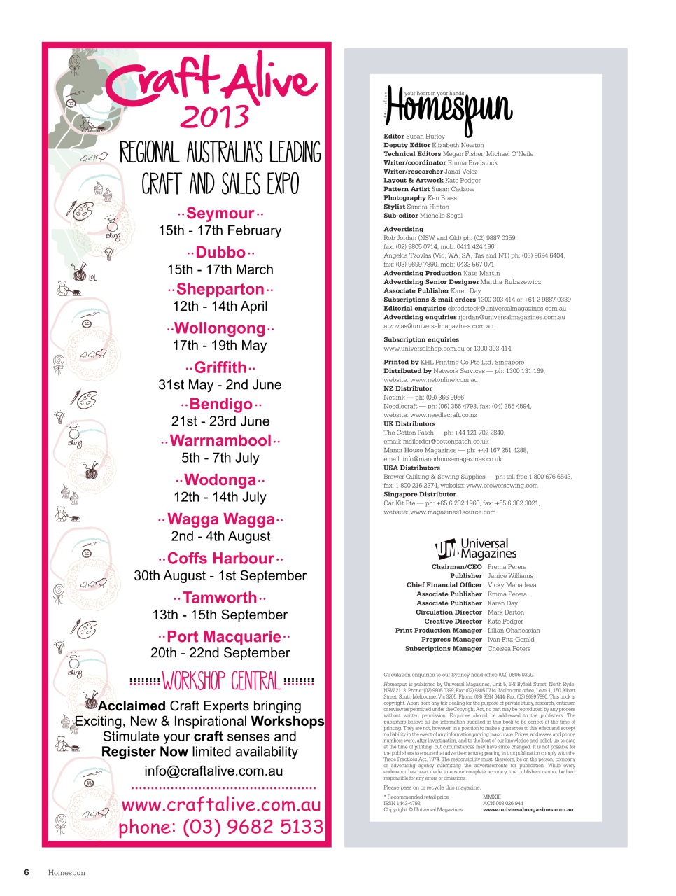 Homespun Preview Pages