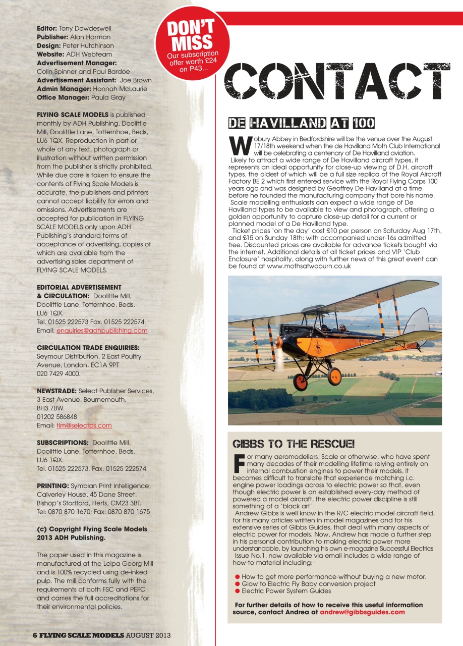 Flying Scale Models Preview Pages