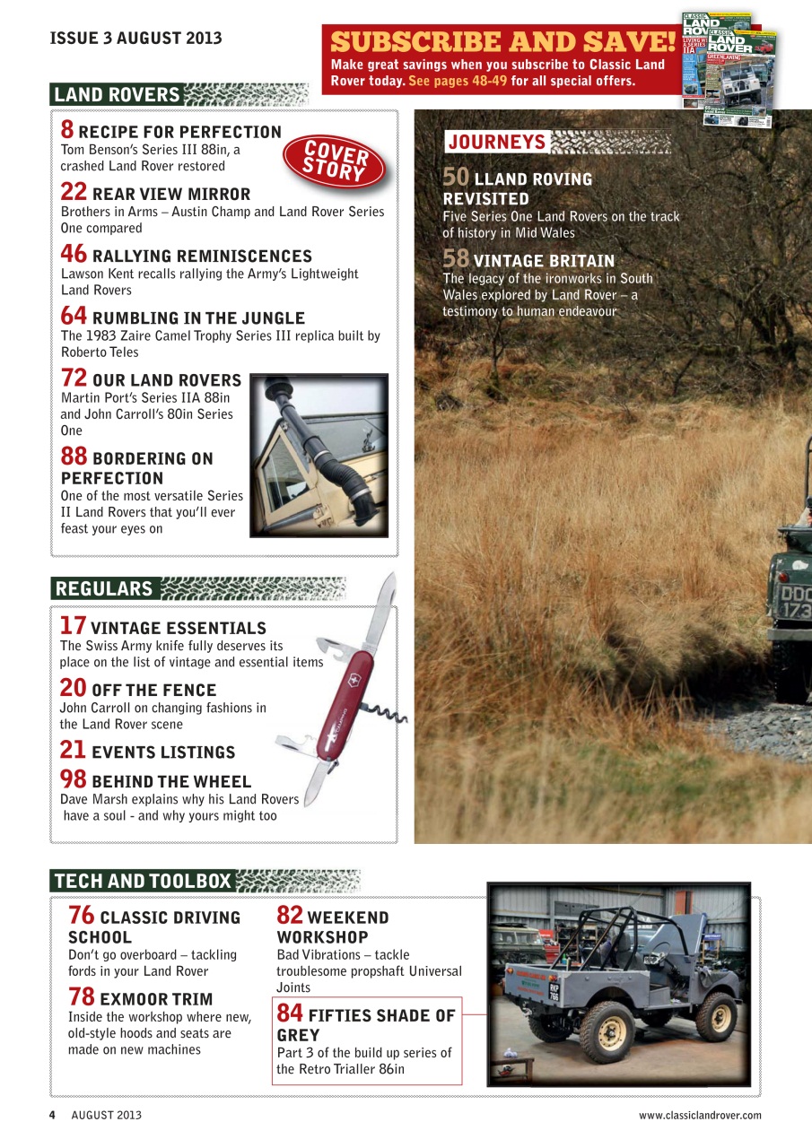 Classic Land Rover Magazine Preview Pages