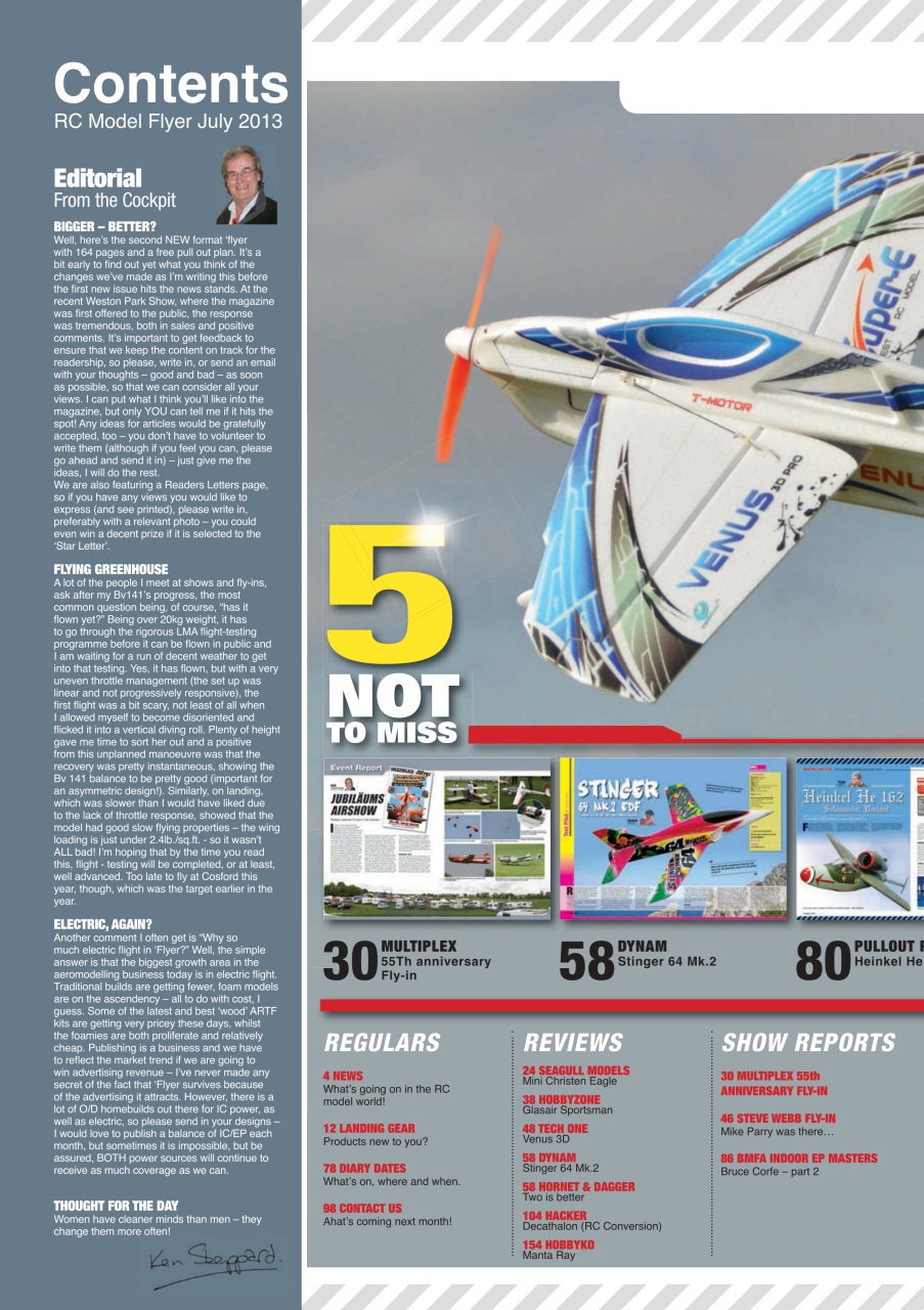 Radio Control Model Flyer Preview Pages