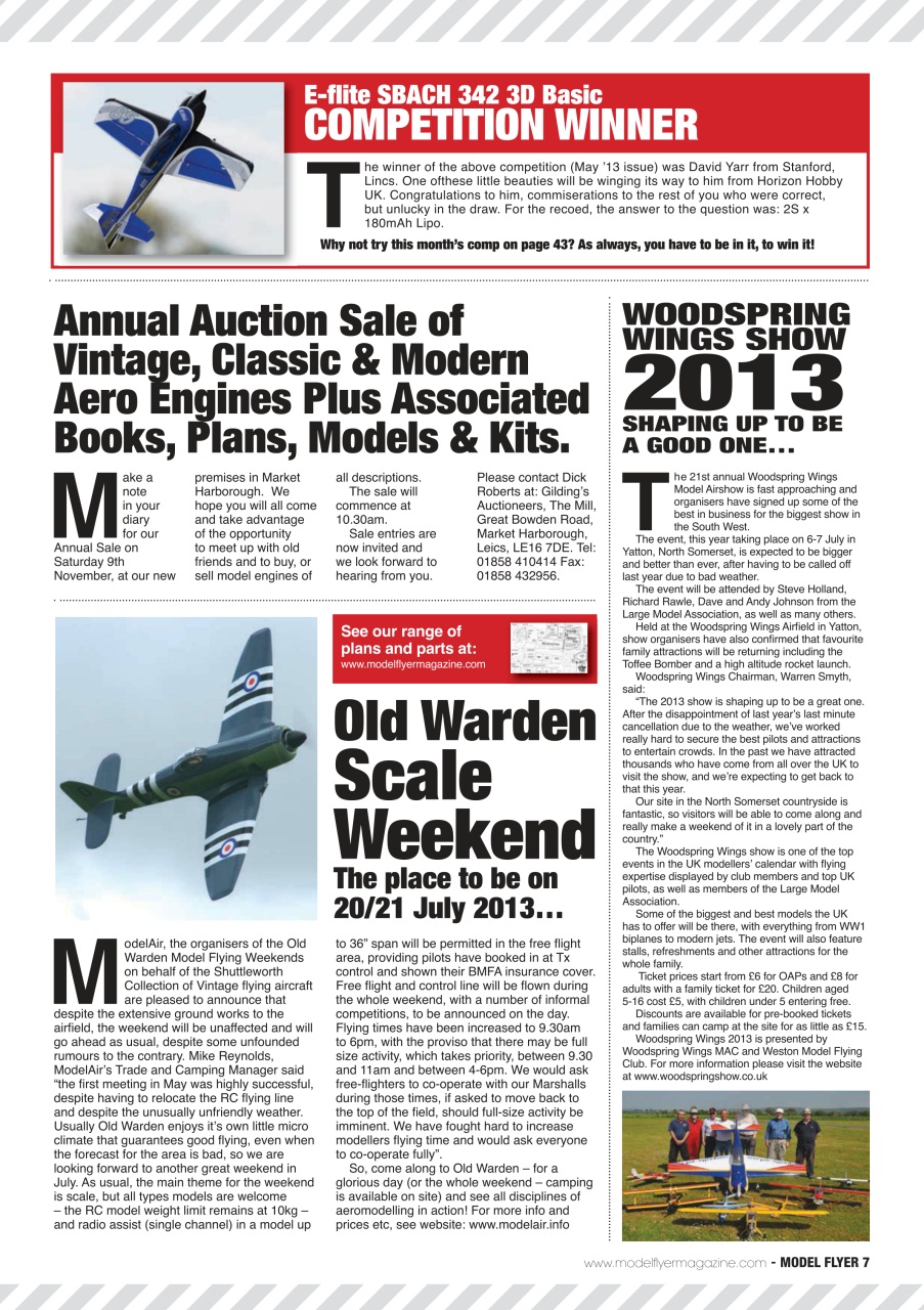 Radio Control Model Flyer Preview Pages