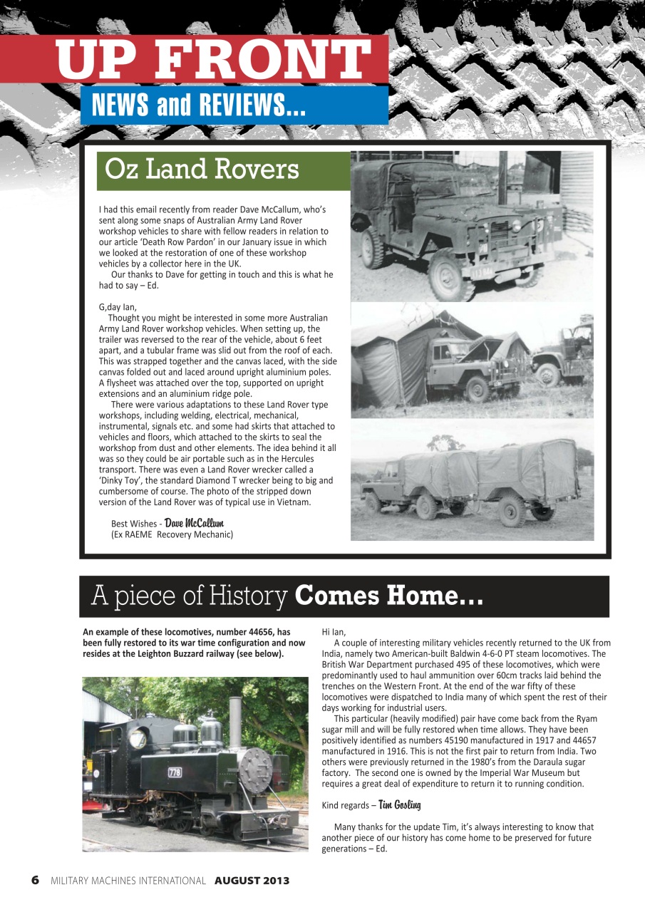 Military Machines International Preview Pages